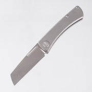 American Blade Works Slipjoint - Straight Pattern Titanium - Stonewash Magnacut