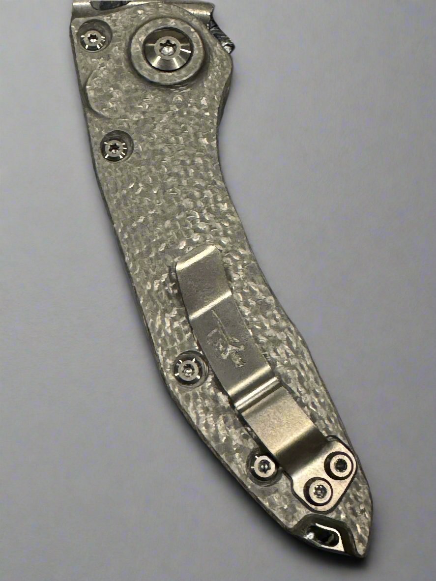 Microtech Marfione Custom Stitch Auto Knife RockStar Grind DLC Borka (CFw/DLC TT Hardware)