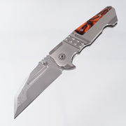 ADV Tactical Invader - 2-Tone Titanium w/ Kirinite Inlays - Polished VG-10 Damascus w/ Compound Grind