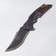ADV Tactical Brawler - Black Titanium w/ Acid Rain Ti Inlays - 2-Tone Black & Satin M390