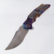 ADV Tactical Brawler - Acid Rain Titanium w/ Copper Carbon Fiber Inlays - Satin M390