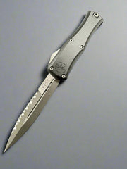 Microtech Knives Mini Hera Full Serrated Apocalyptic Bayonet M390MK w/ Black Handle 1701M-12AP