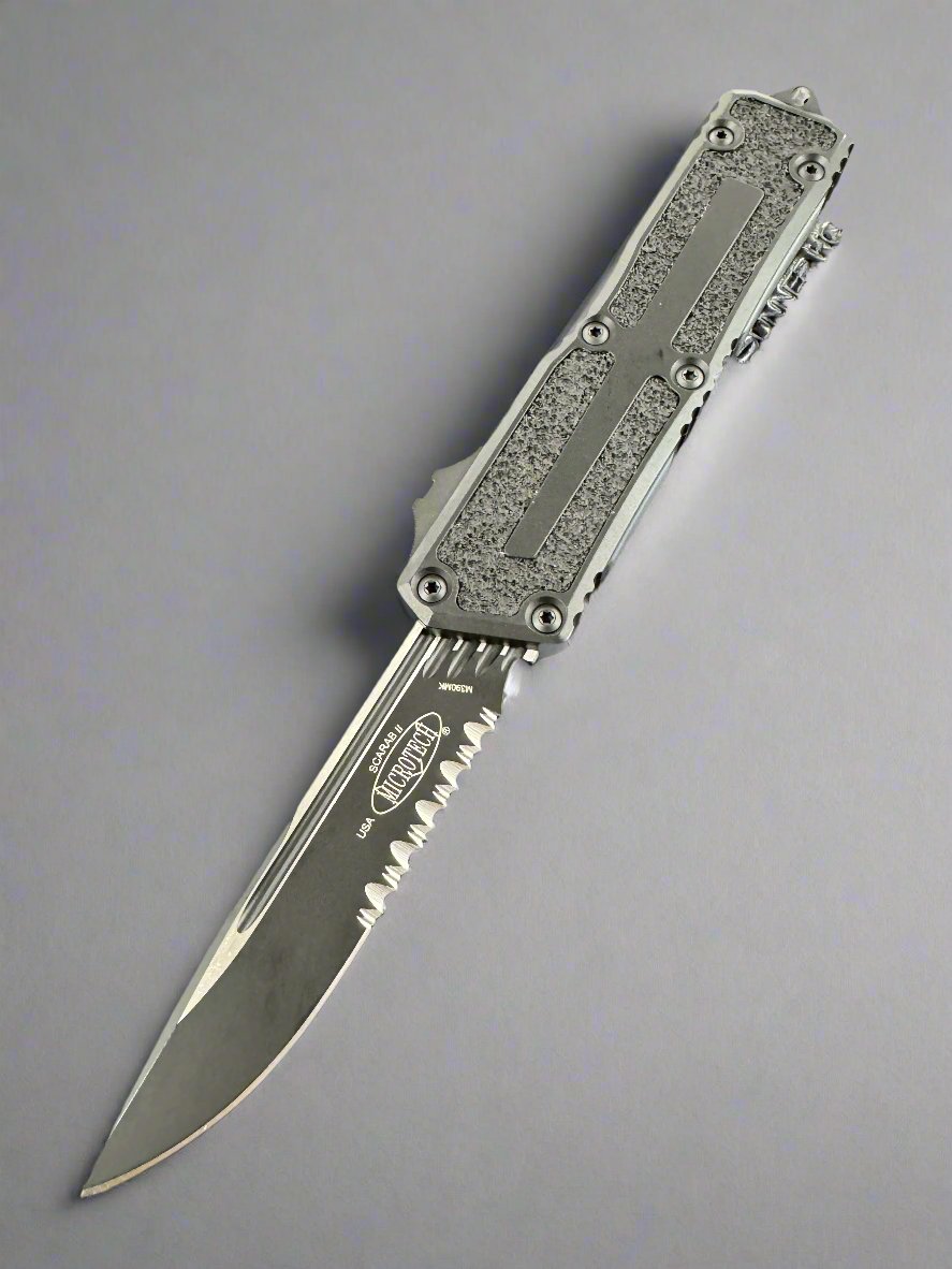 Microtech Scarab 2 Gen 3 - Tactical S/E Partial Serrated - Scarab II Gen III - 1278-2 T