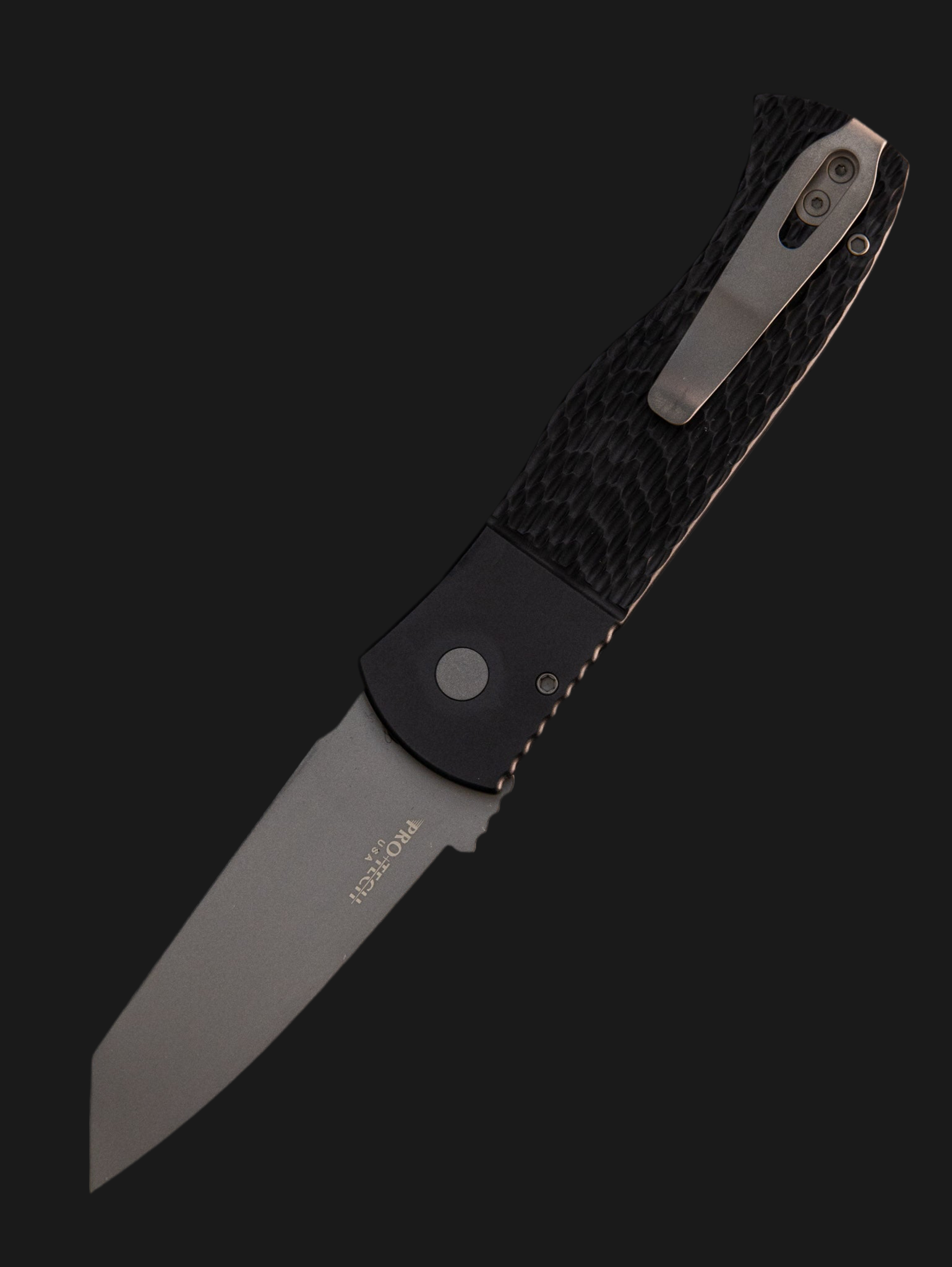 Pro-Tech Emerson CQC-7 Tanto Automatic Knife Black Jigged (3.25" Bead Blast)
