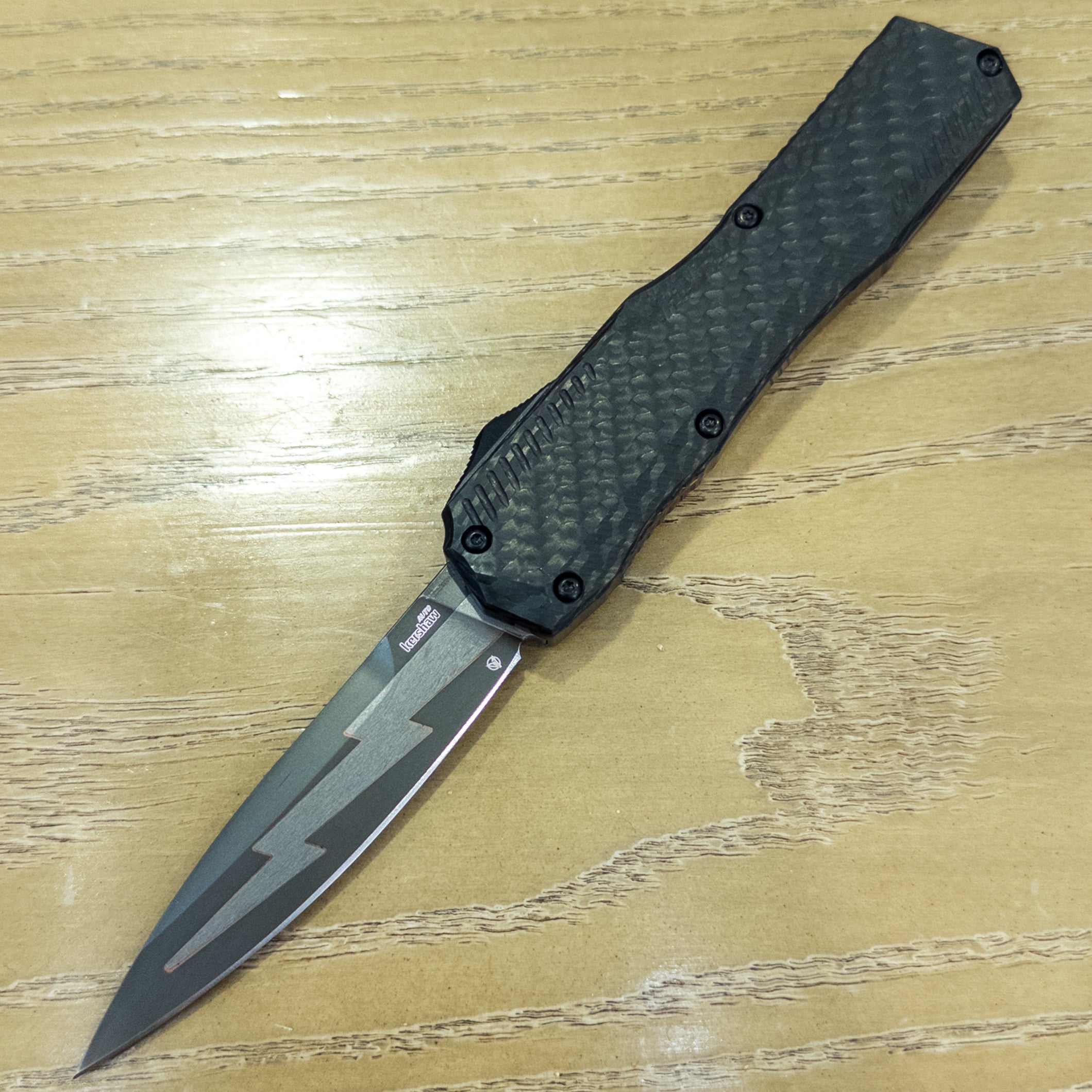 Kershaw Livewire - Cruwear Composite Blade - Carbon Fiber & Bronzed Aluminum - Blade Show 2026, 9000BS26