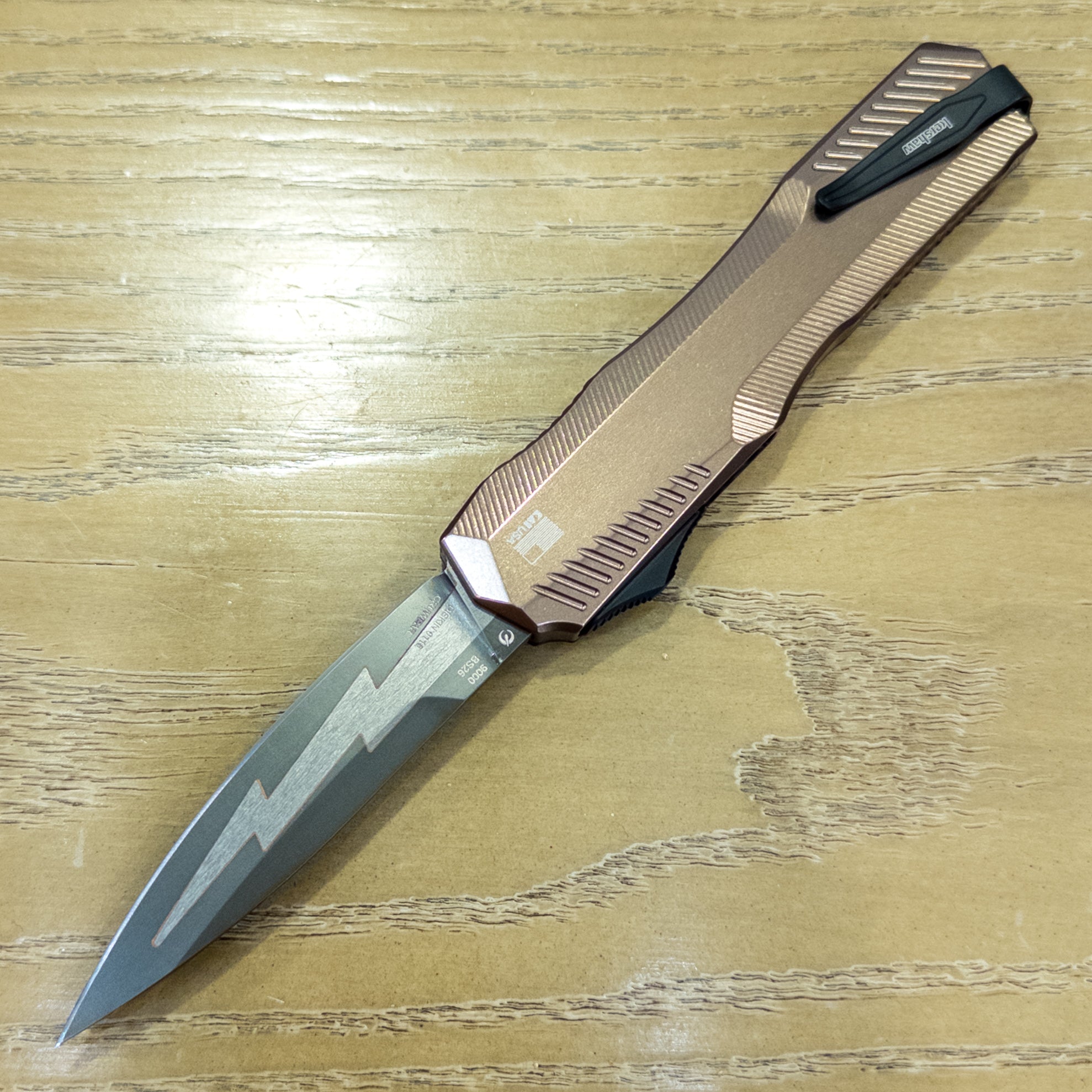 Kershaw Livewire - Cruwear Composite Blade - Carbon Fiber & Bronzed Aluminum - Blade Show 2026, 9000BS26