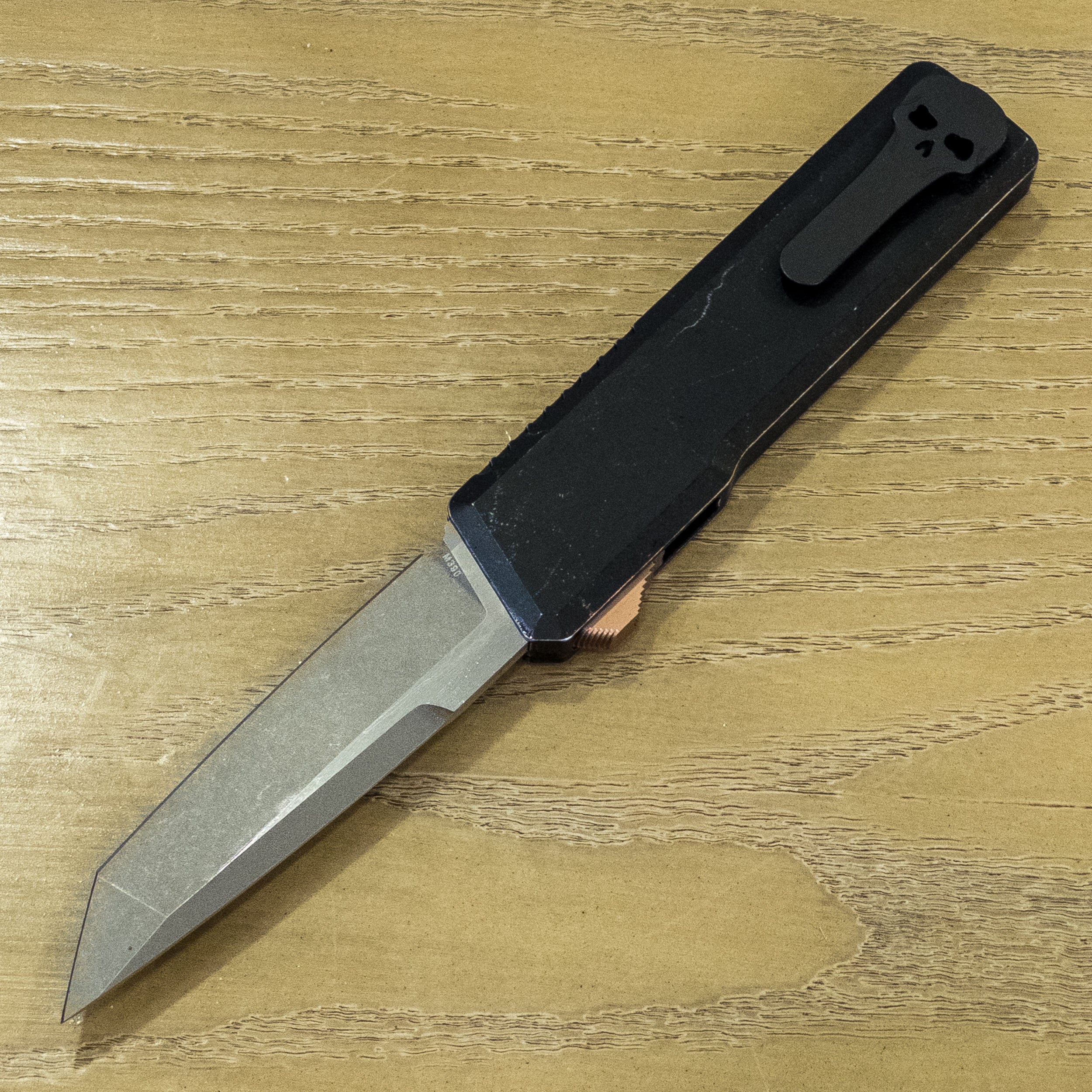 Chaves Dissident - Shipwreck CF Inlaid BattleBlack Aluminum - Tanto M390 Stonewash - 723587150790