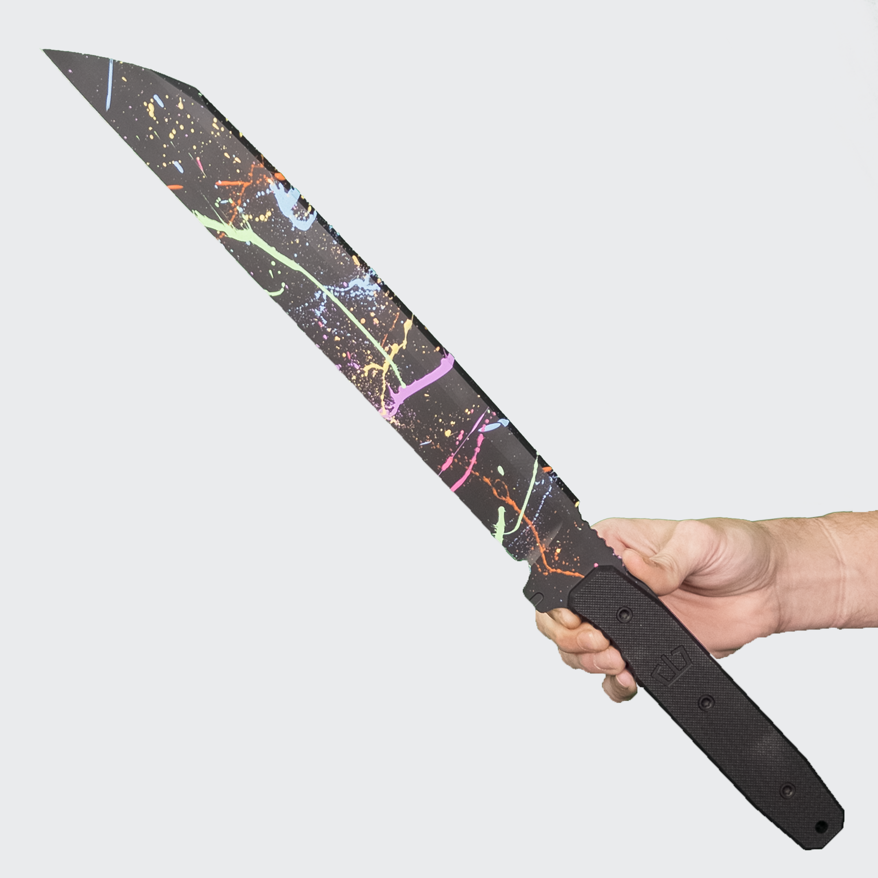 Blackside Customs Kyoto Drifter - 80s Paint Splatter PSB27 - Black G10 - BROP Exclusive - BSC-WD Sword