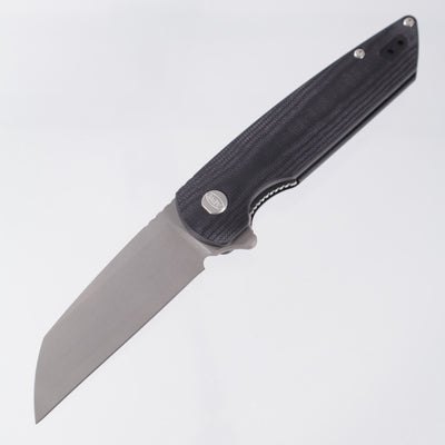 American Blade Works Model 2 - Black G10 - Stonewash Magnacut