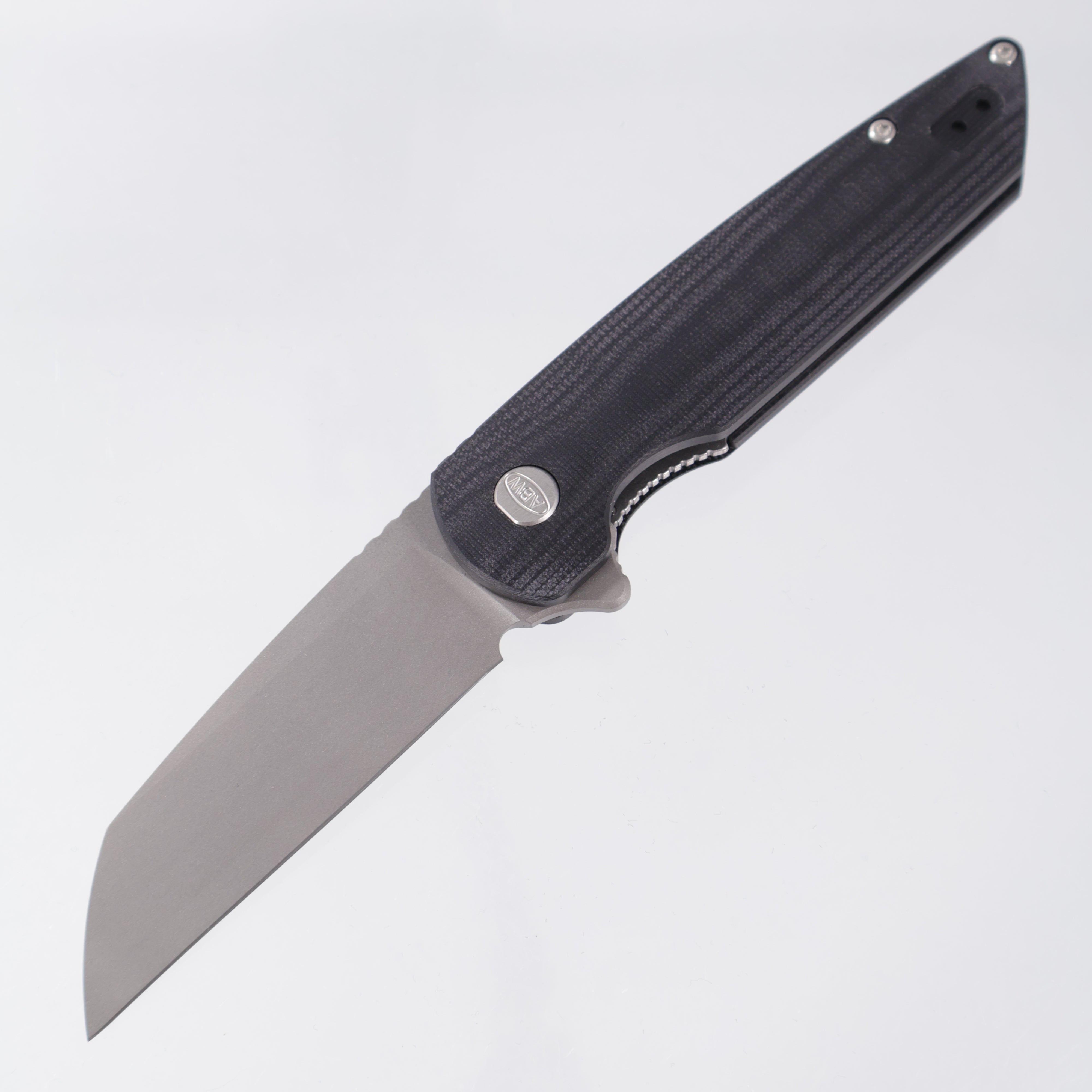 American Blade Works Model 2 - Black G10 - Stonewash Magnacut
