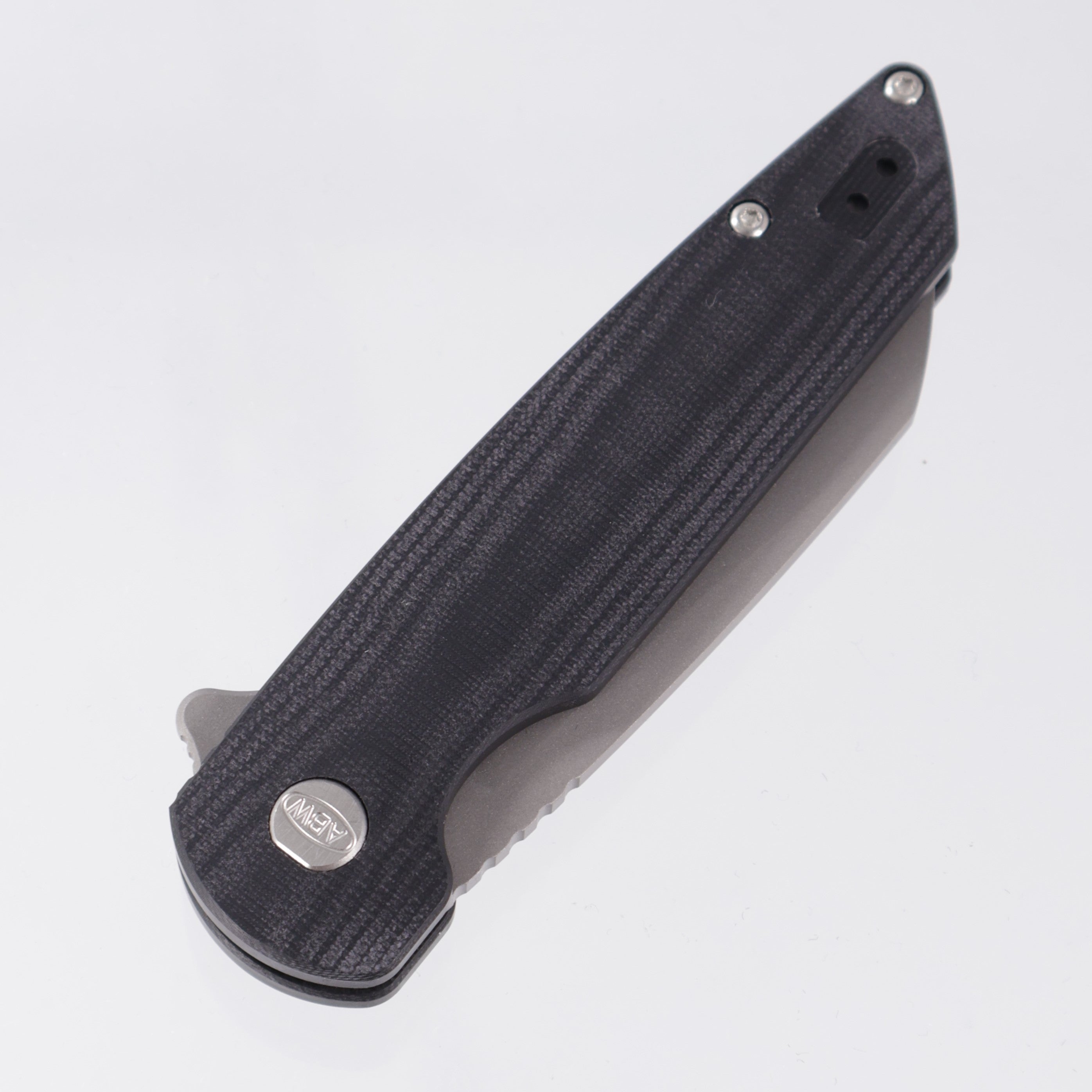 American Blade Works Model 2 - Black G10 - Stonewash Magnacut
