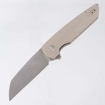 American Blade Works Model 2 - Tan G10 - Stonewash Magnacut