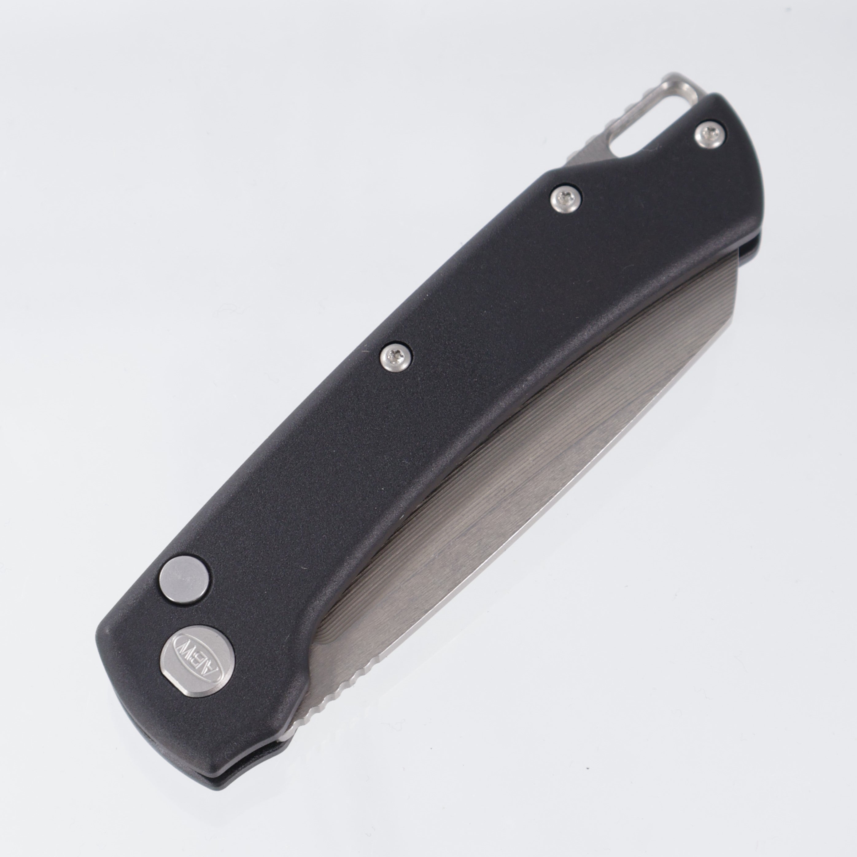 American Bladeworks Model 3 Auto - Black Aluminum - Stonewash Magnacut - First Production Run