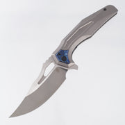 Arcane Design Crypt - Stonewash Titanium w/ ZircuTi Pivot Collars, Clip & Backspacer - Satin M390