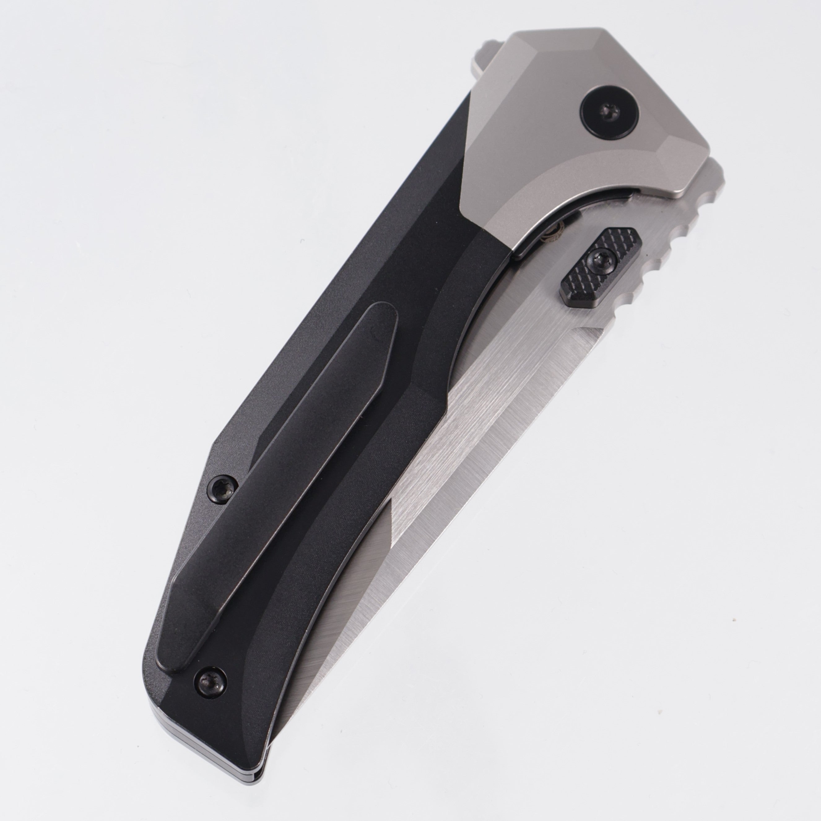 Arcane Design Necronaut V3 - Black PVD Titanium w/ Beadblast Titanium Bolsters - Satin Magnacut