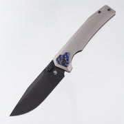 Arcane Design Automaton - Beadblast Titanium w/ ZircuTi Pivot Collars - Black Stonewash PVD S90V