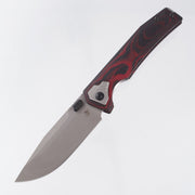 Arcane Design Automaton Mars Edition - Black & Red G10 / Carbon Fiber Composite - Stonewash S90V