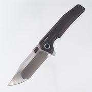 Arcane Design Abyss V2 - Black PVD Titanium w/ Blue Ti Pivot Collars - Satin Magnacut