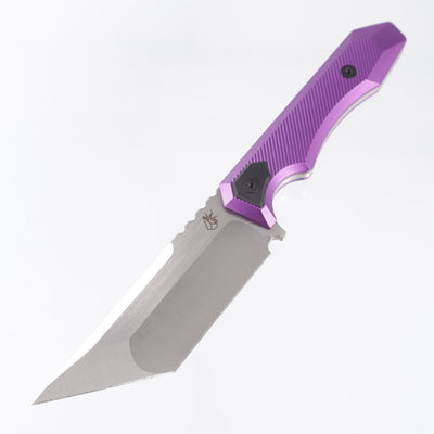 Arcane Design Necronaut Fixed - Purple Aluminum w/ Black Pivot Collars - Satin Magnacut