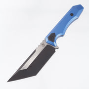 Arcane Design Necronaut Fixed - Blue Aluminum w/ Black Pivot Collars - Black PVD w/ Satin Flats Magnacut