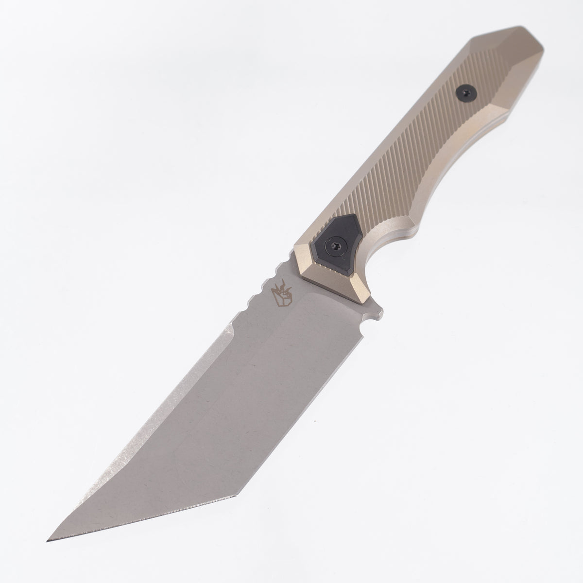 Arcane Design Necronaut Fixed - Bronze Titanium w/ Black Pivot Collars - Stonewash 3V