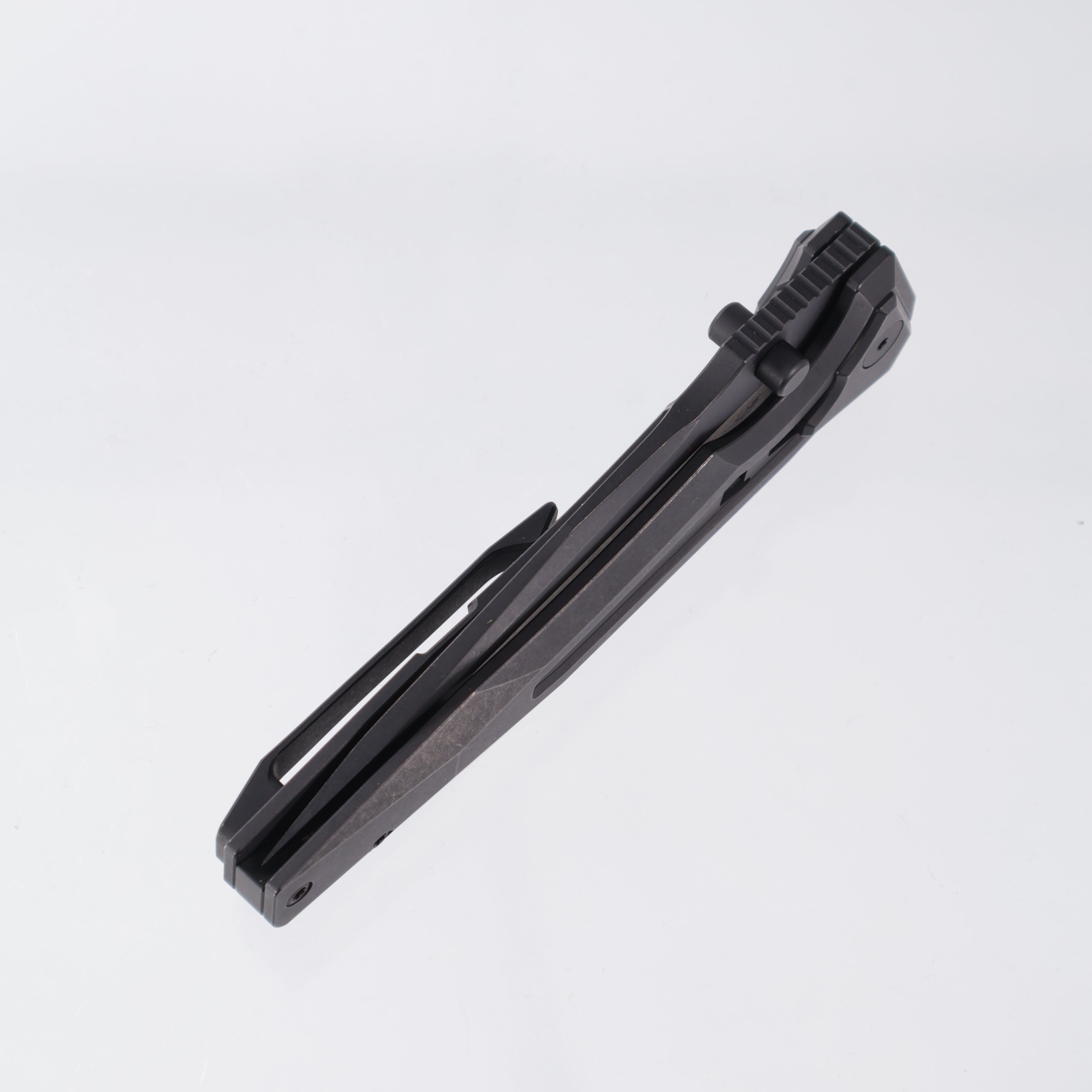 Arcane Design THE CREATURE - Tanto PVD 20CV - PVD Titanium w/ Ti PVD Collar - ALL BLACK