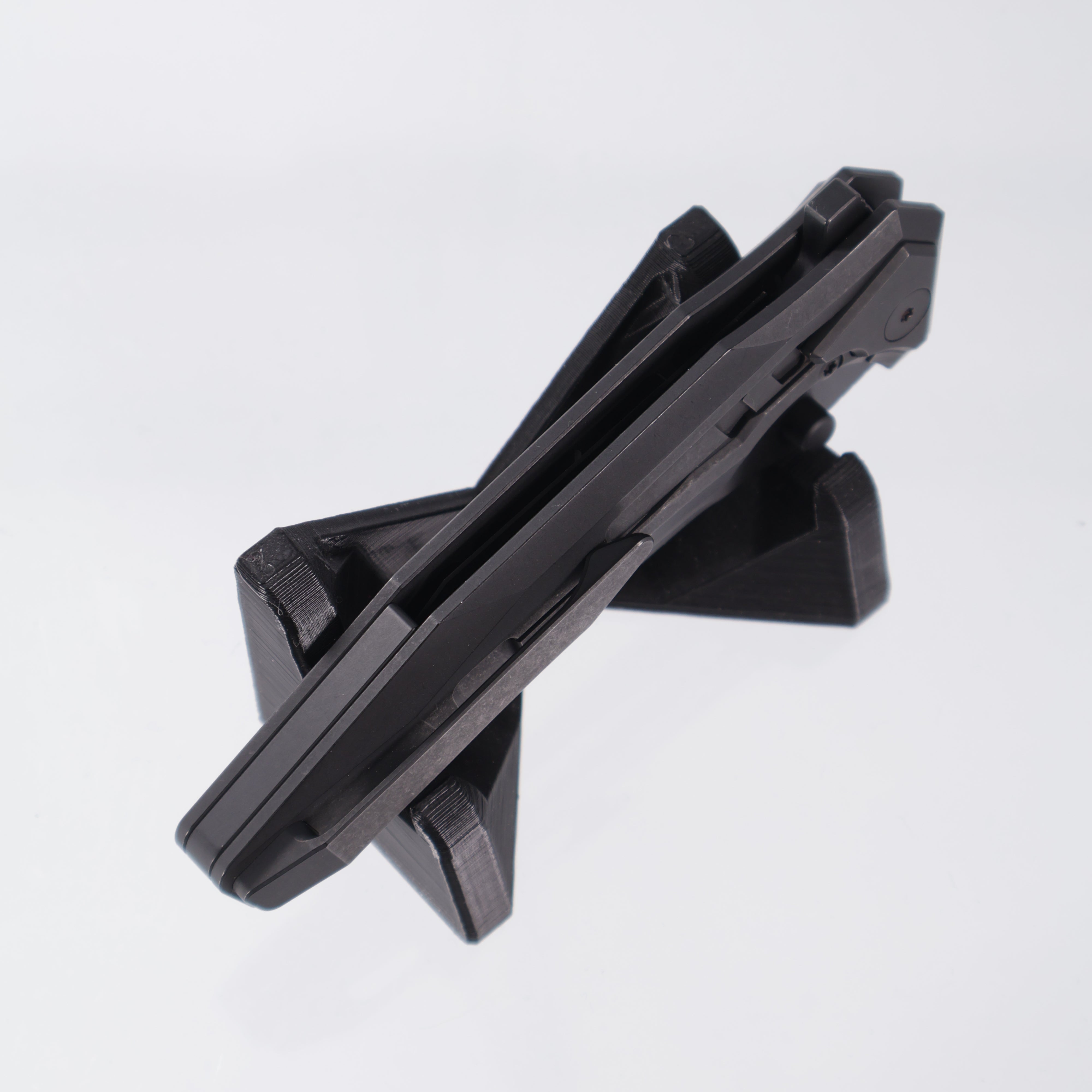 Arcane Design THE CREATURE - Tanto PVD 20CV - PVD Titanium w/ Ti PVD Collar - ALL BLACK