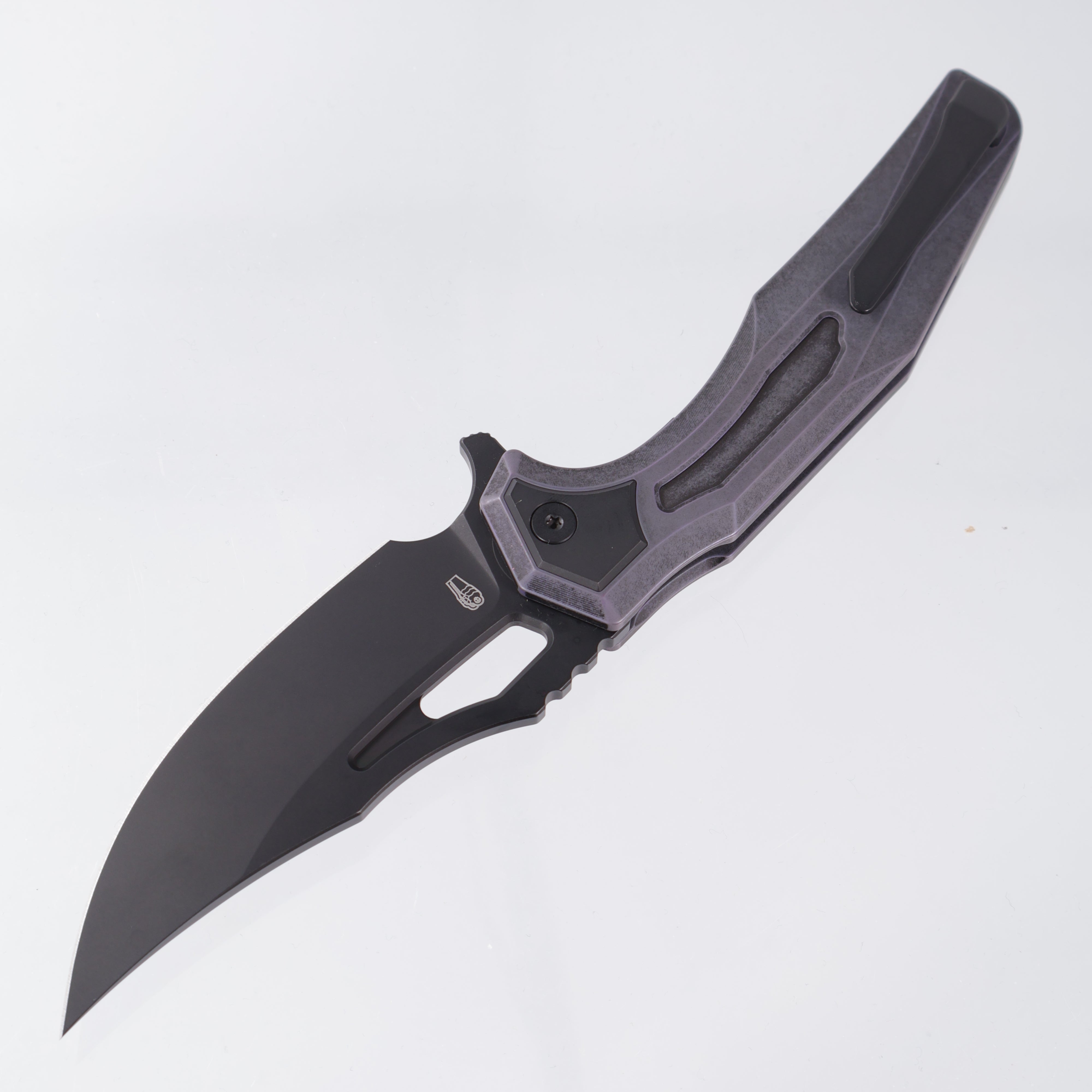 Arcane Design The CRYPT - PVD M390 - Ancient Purple Ti w/ PVD Collar