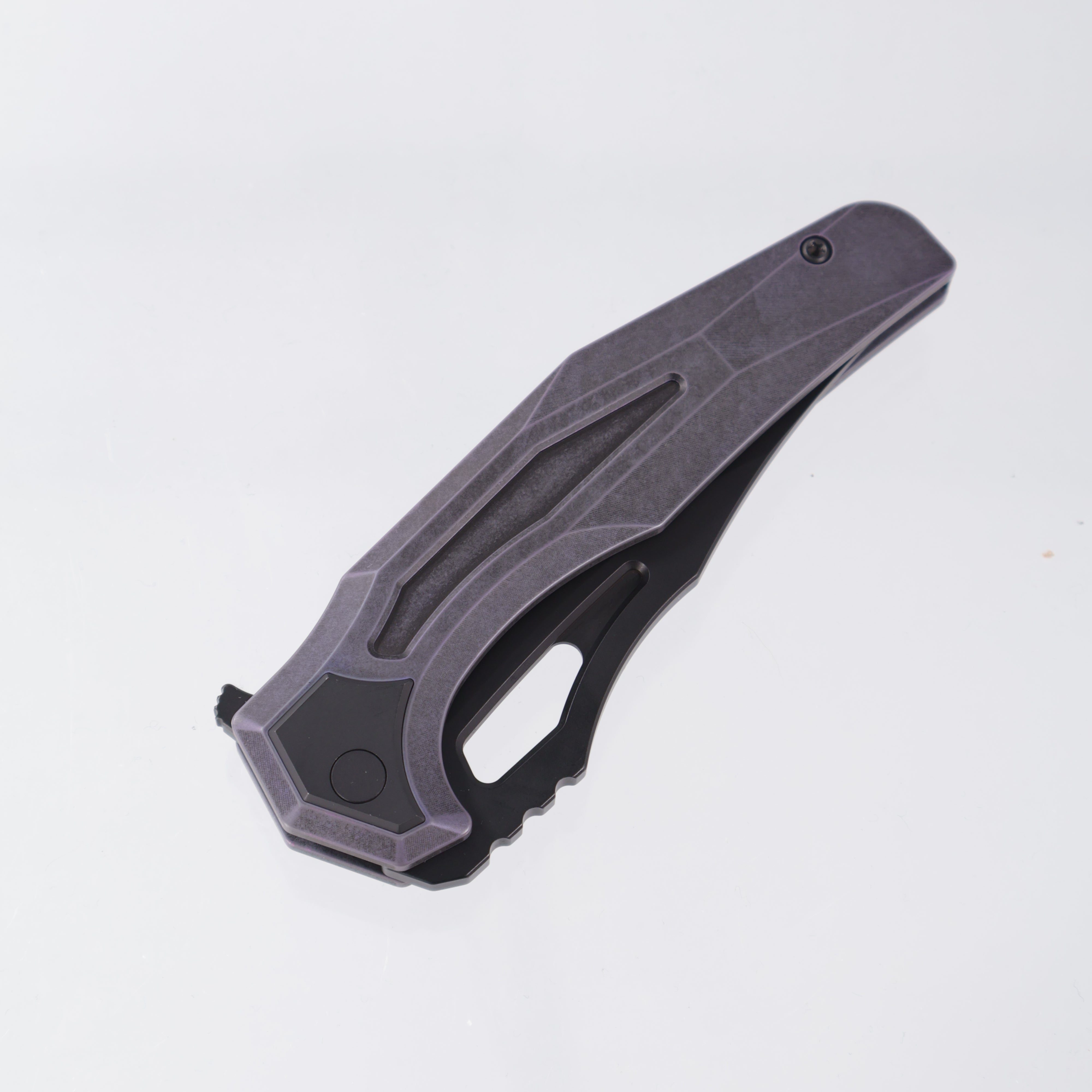 Arcane Design The CRYPT - PVD M390 - Ancient Purple Ti w/ PVD Collar