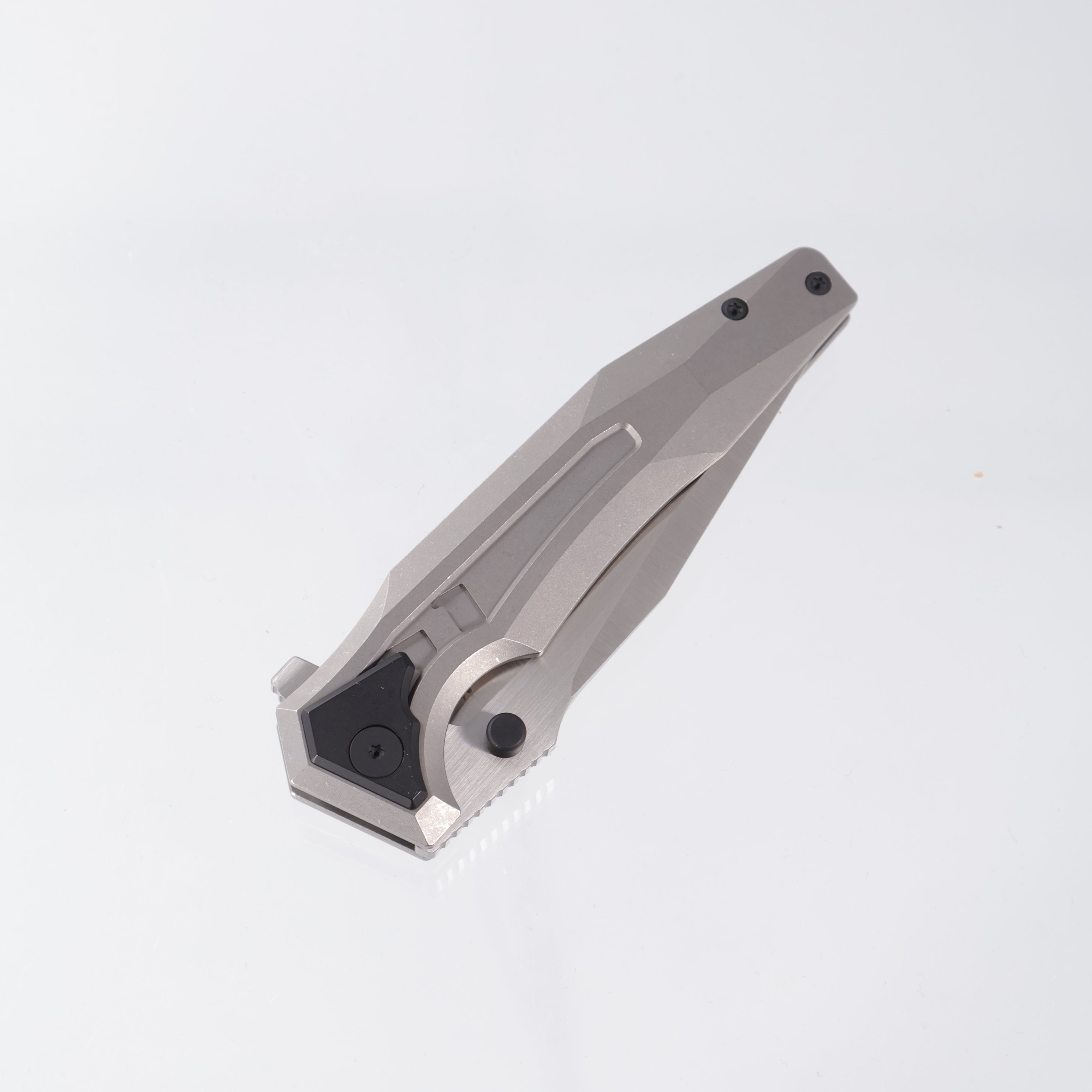 Arcane Design The CREATURE - Drop Point 20CV - Titanium w/ Ti PVD Collar