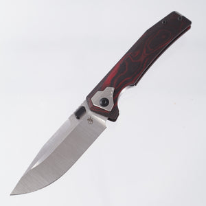 Arcane Design The AUTOMATON - Mars Edition - Satin S90V - Black & Red Carbon Fiber/G10