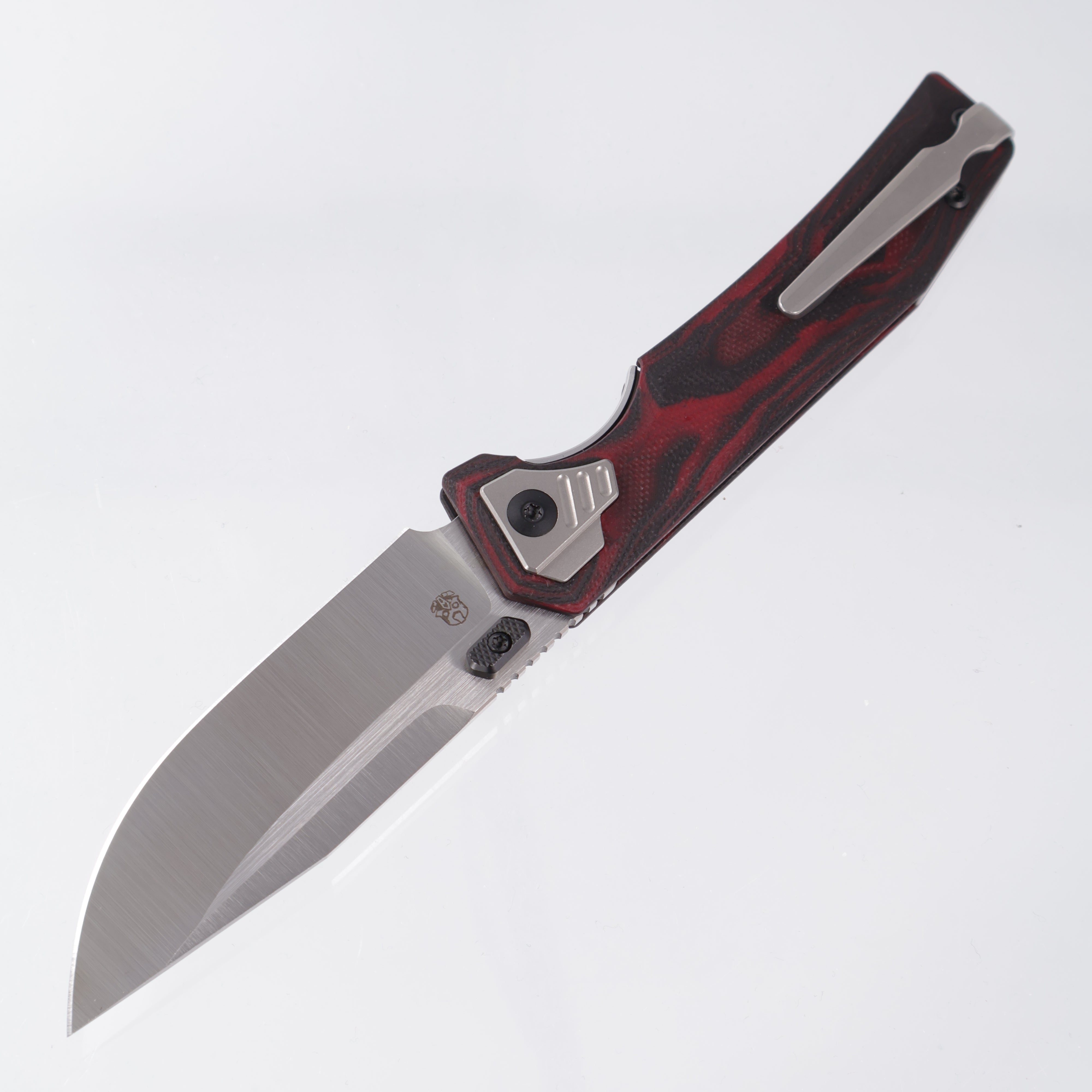 Arcane Design The AUTOMATON - Mars Edition - Satin S90V - Black & Red Carbon Fiber/G10