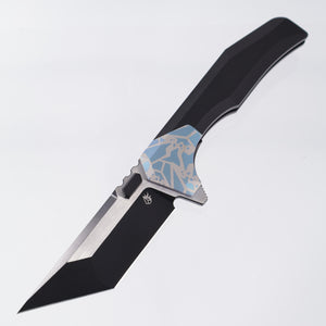 Arcane Design NECRONAUT V3 - Blue Arcane Camo Bolsters & PVD Ti Handle - Two-Tone Magnacut
