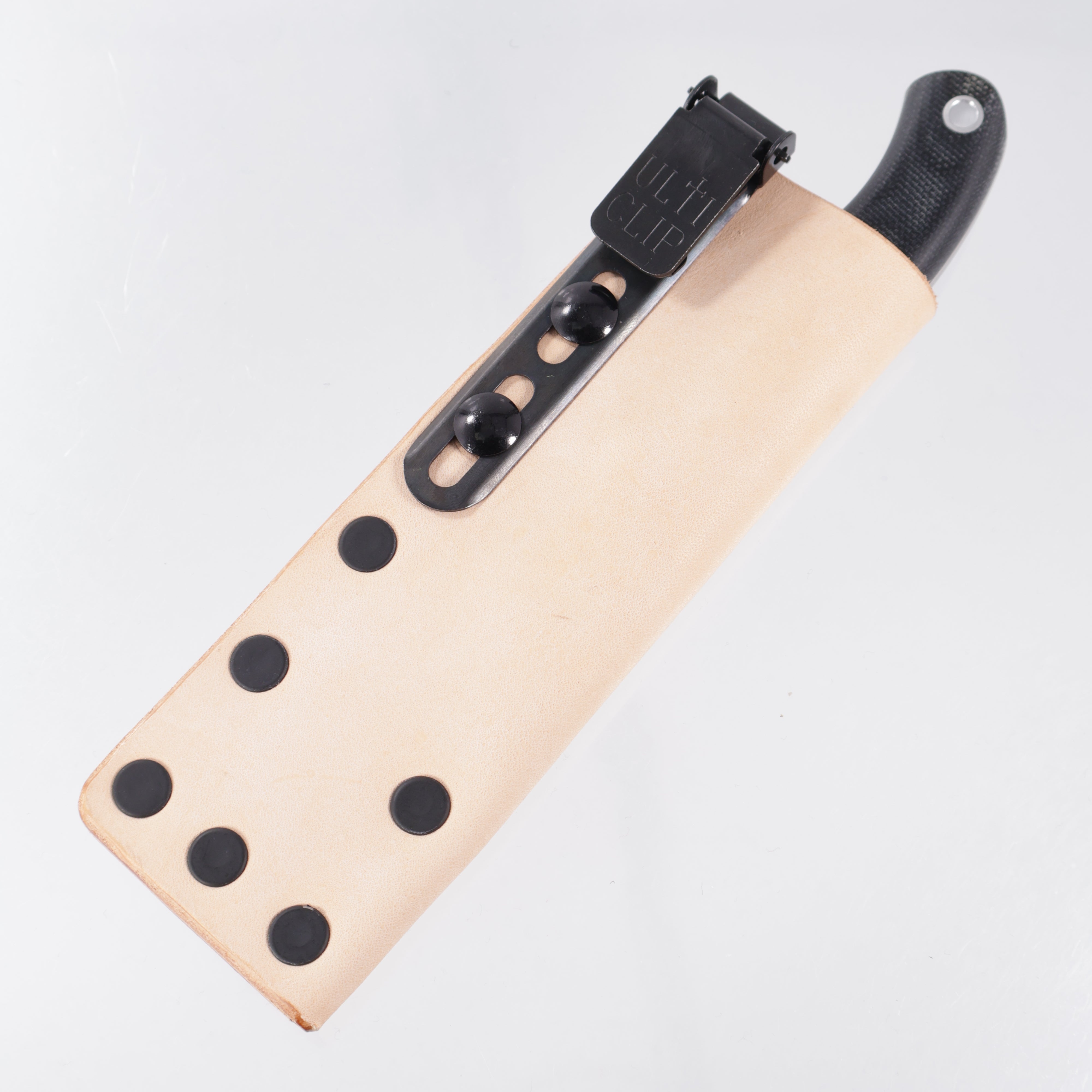 Artio EDC Ailurus - Black Micarta w/ Aluminum Pins - Satin AEB-L
