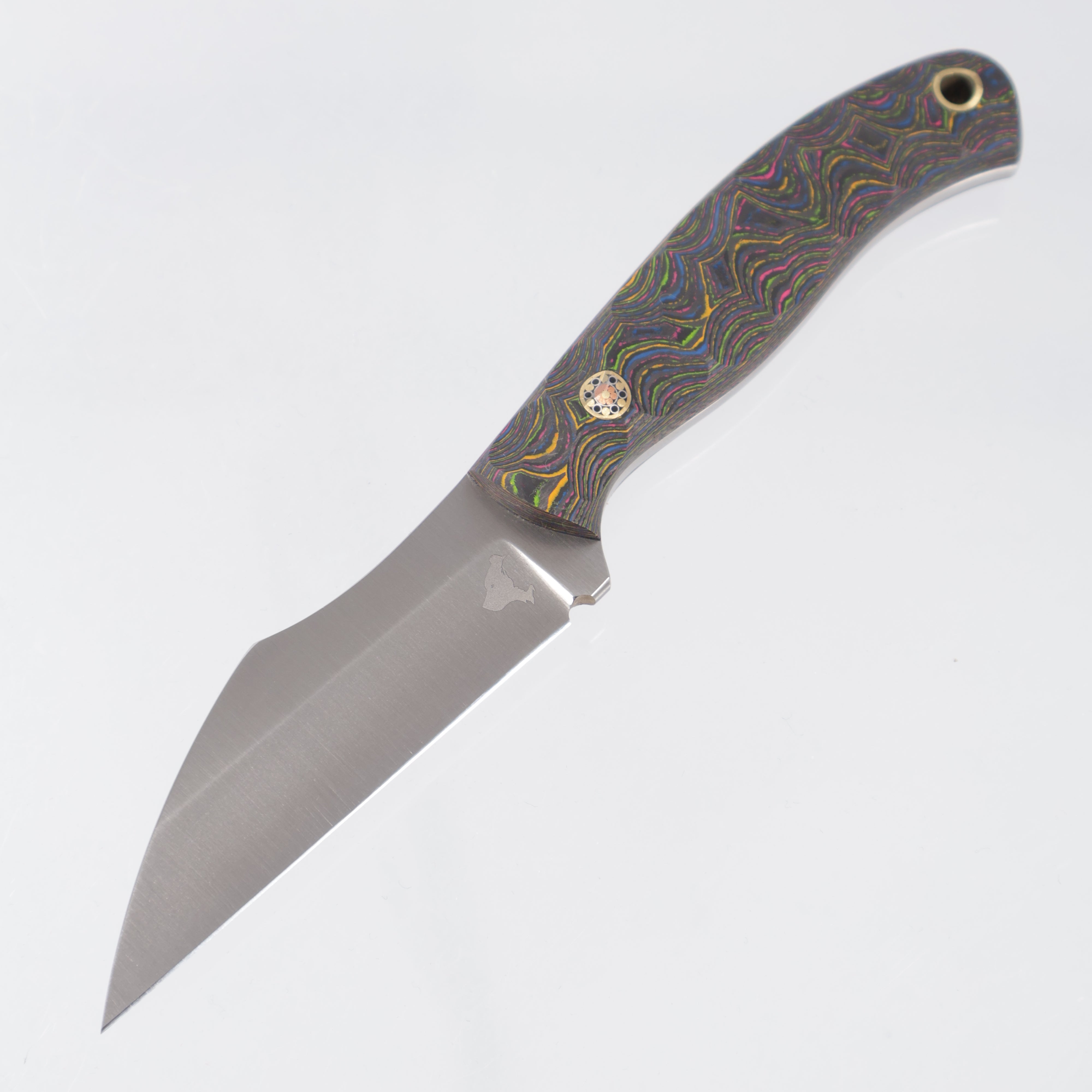 Artio EDC Ailurus - Sculpted 80s Camo Carbon w/ Mosaic Pins - Satin AEB-L