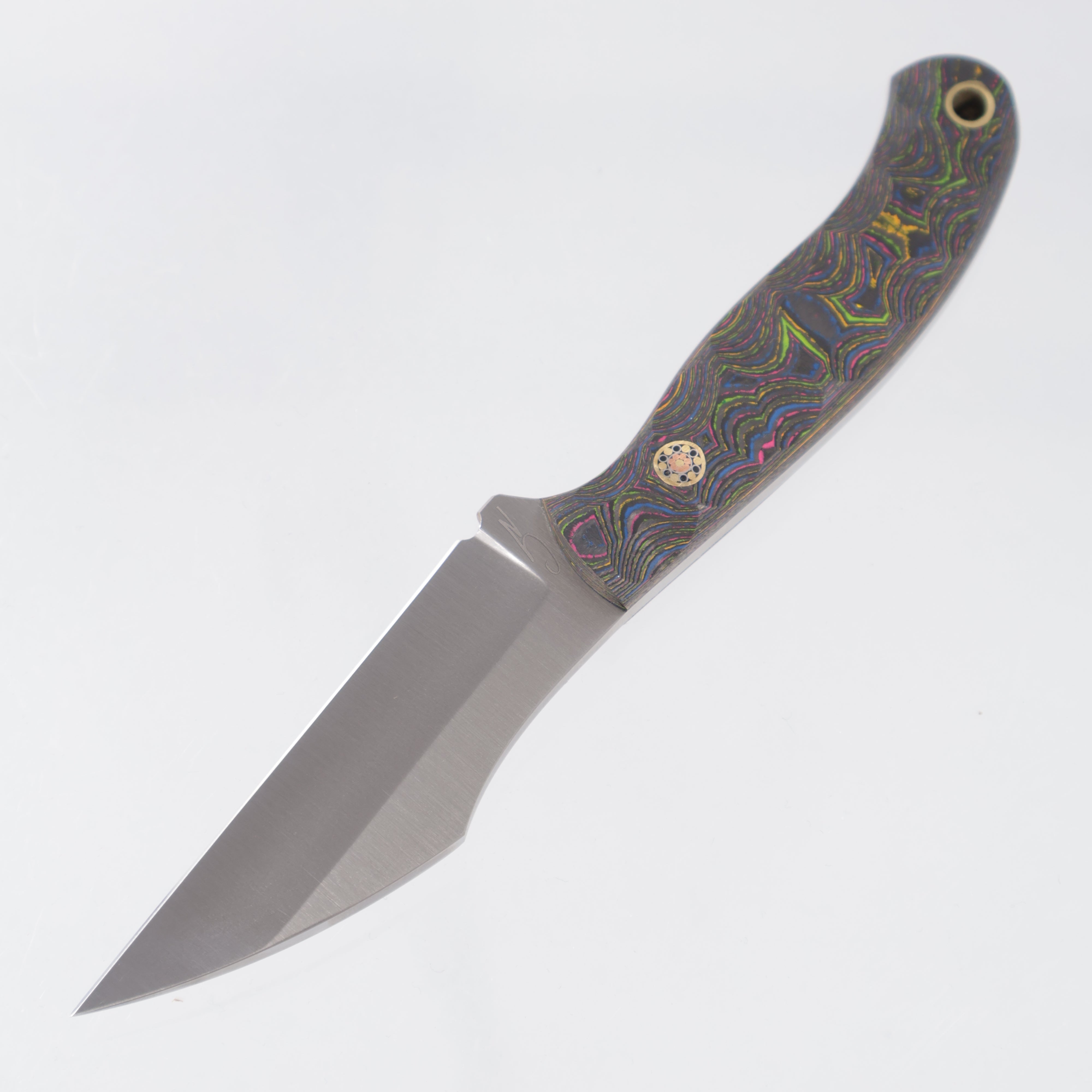 Artio EDC Ailurus - Sculpted 80s Camo Carbon w/ Mosaic Pins - Satin AEB-L