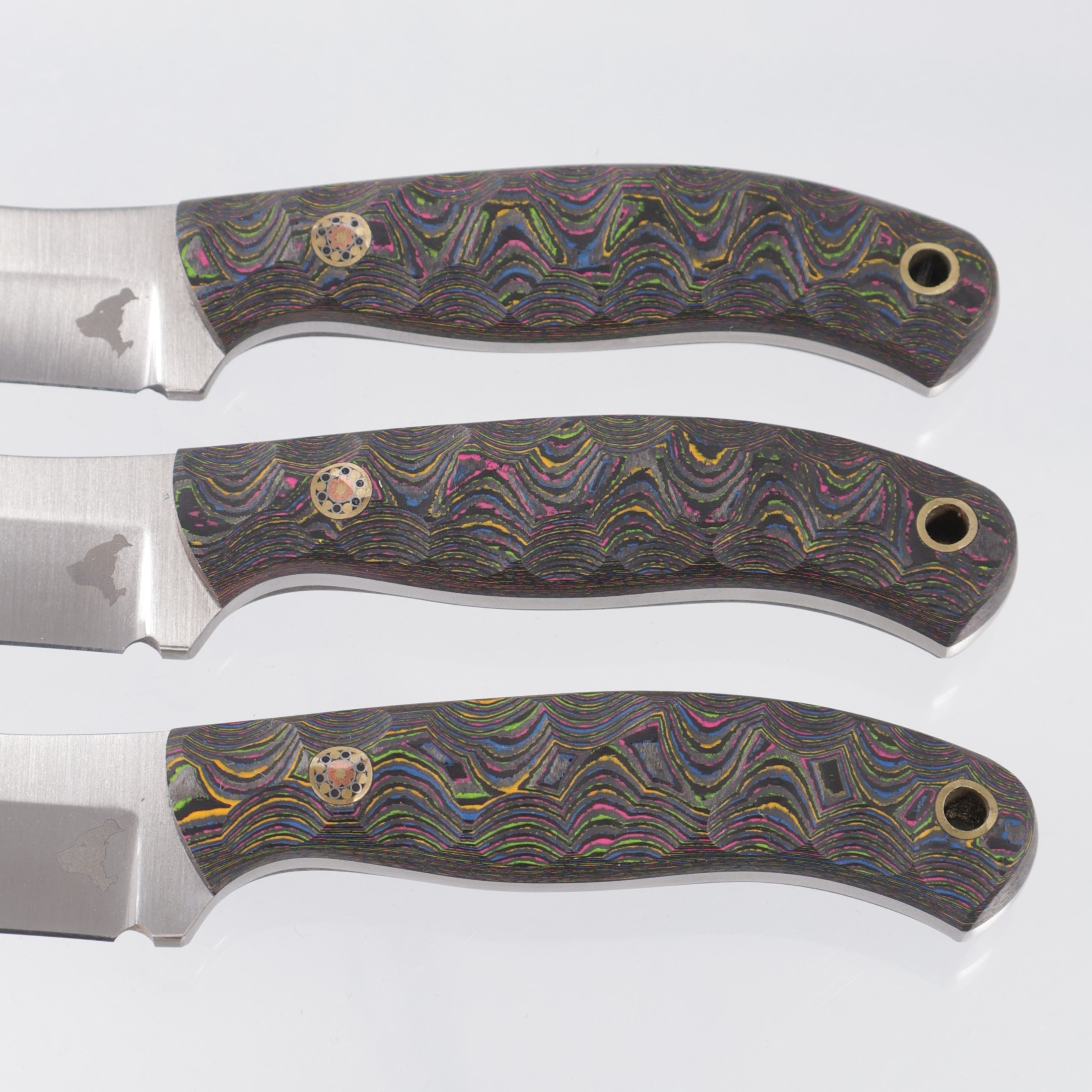 Artio EDC Ailurus - Sculpted 80s Camo Carbon w/ Mosaic Pins - Satin AEB-L