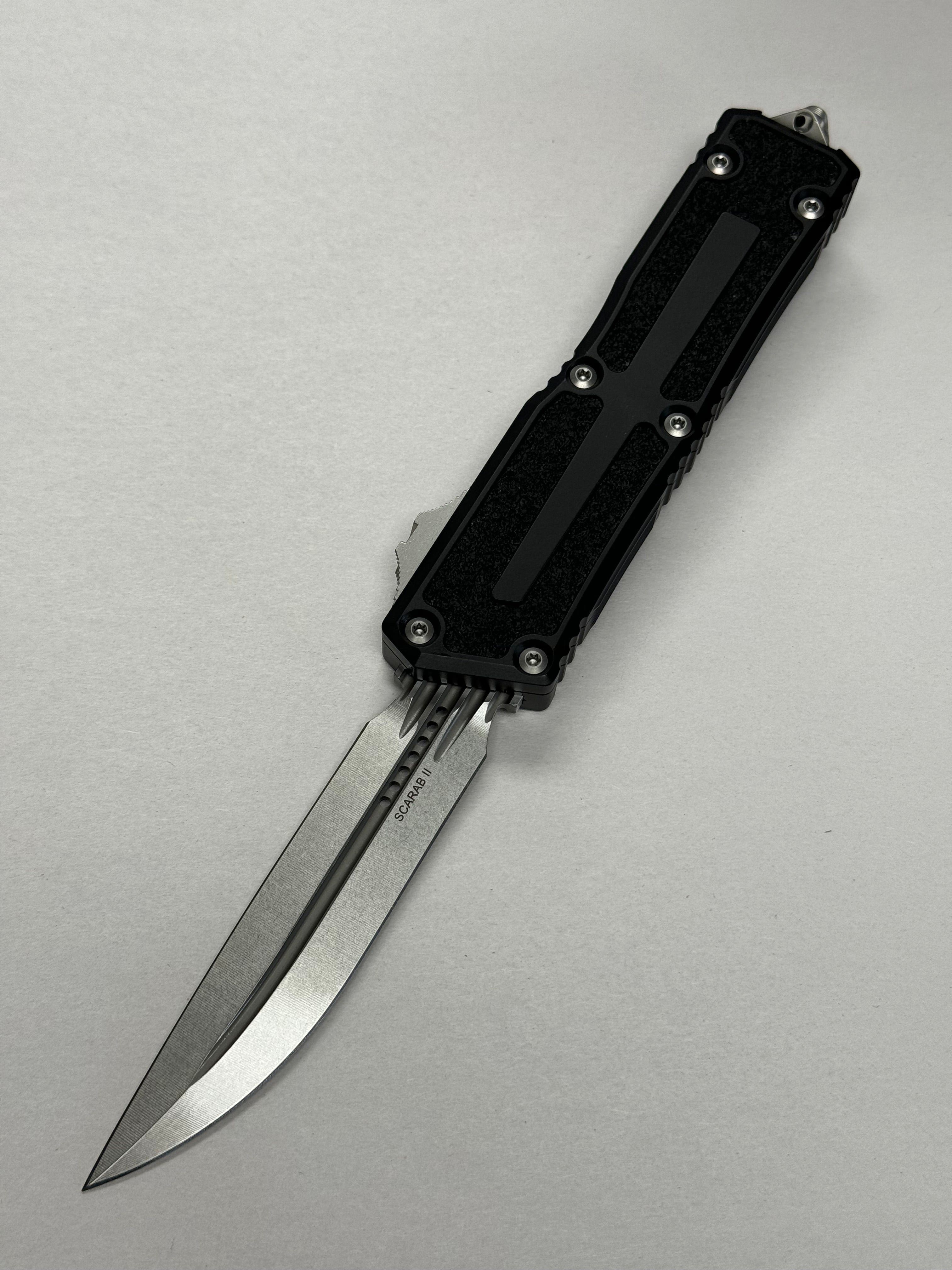 Microtech Scarab 2 Gen 3 - D/E-S Stonewash Standard - Scarab II Gen III - 1180-10