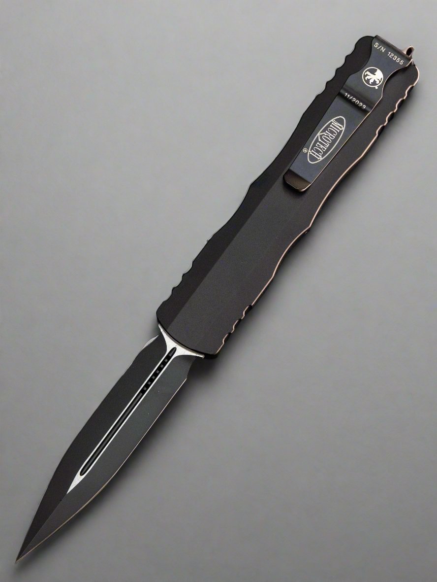 Microtech Dirac Delta Double Edge Black Tactical Standard 227-1T *