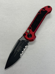 Microtech Knives LUDT Gen III Red Tactical Partial Serrated S/E 1135-2 RD