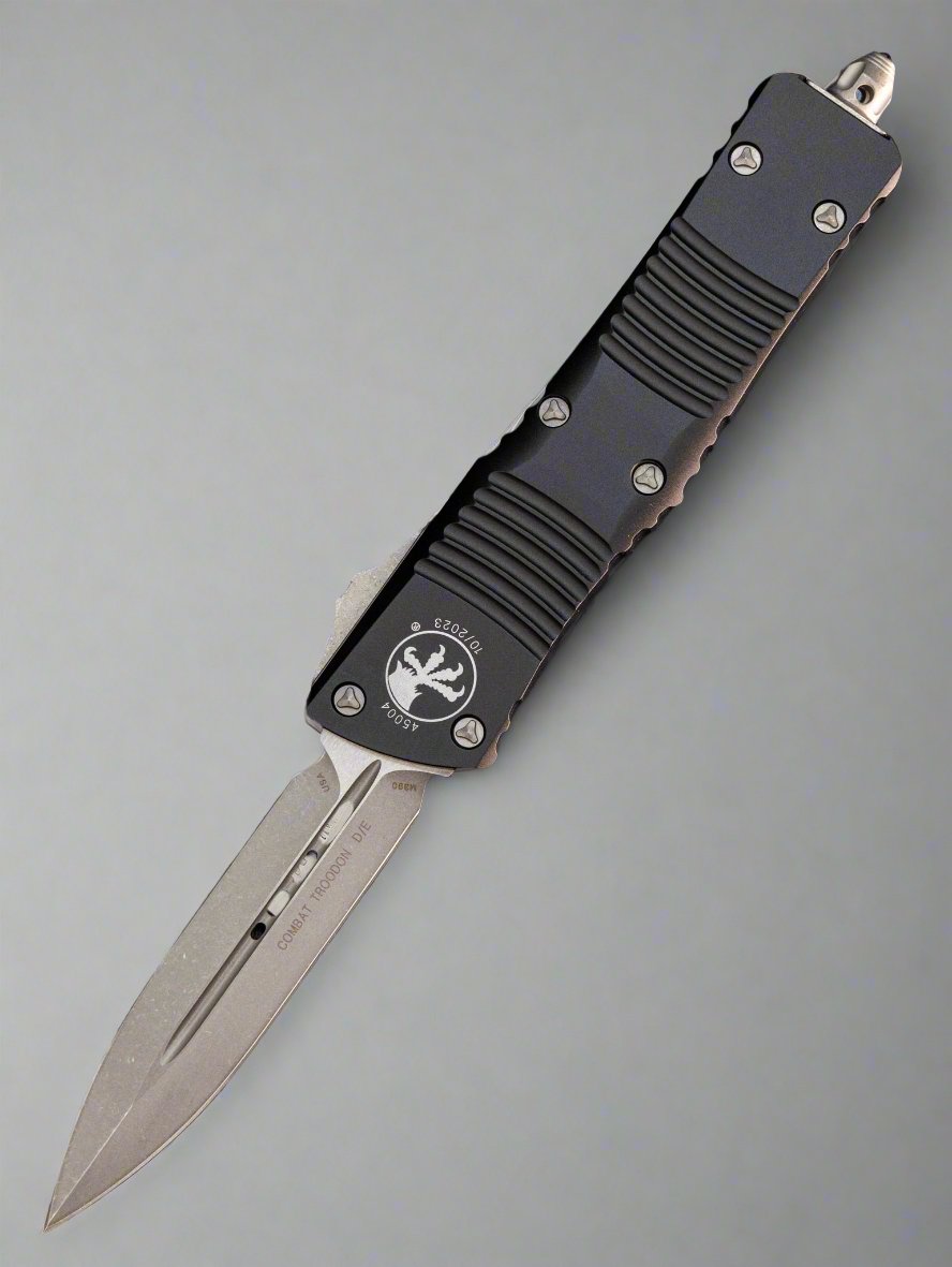 MICROTECH COMBAT TROODON BLACK DOUBLE EDGE APOCALYPTIC BLADE 142-10 AP