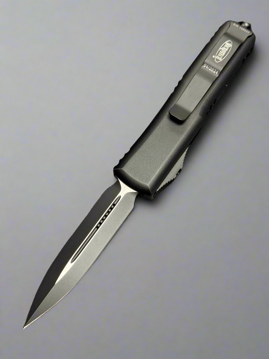 Microtech 232-1T UTX-85 D/E - Black Handle - Black Blade