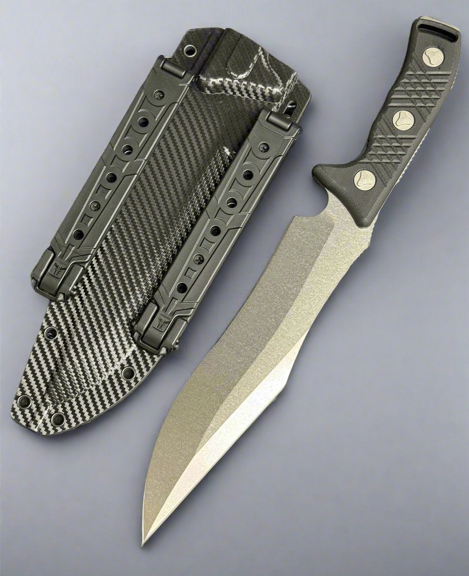 Microtech Arbiter Stonewash Standard Fixed Blade 104-10