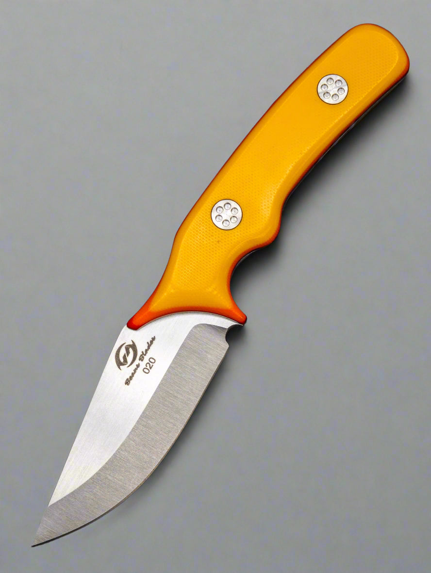 Beans Blades Fixed Javelin M390 TRD G10 Vintage Toyota Orange / Red