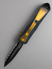 Heretic Knives Manticore E Ultem Inlay, DLC Double Edge Full Serrated, H028-6C-ULTEM *