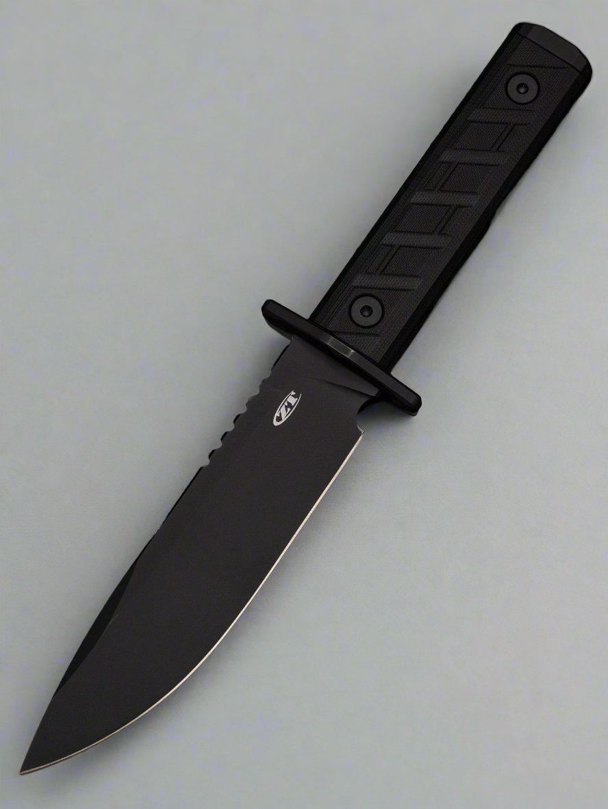 Zero Tolerance Model 0006BLK Fixed Blade Knife 6" CPM-3V Black Clip Point Blade, Black G10 Handles, Kydex Sheath