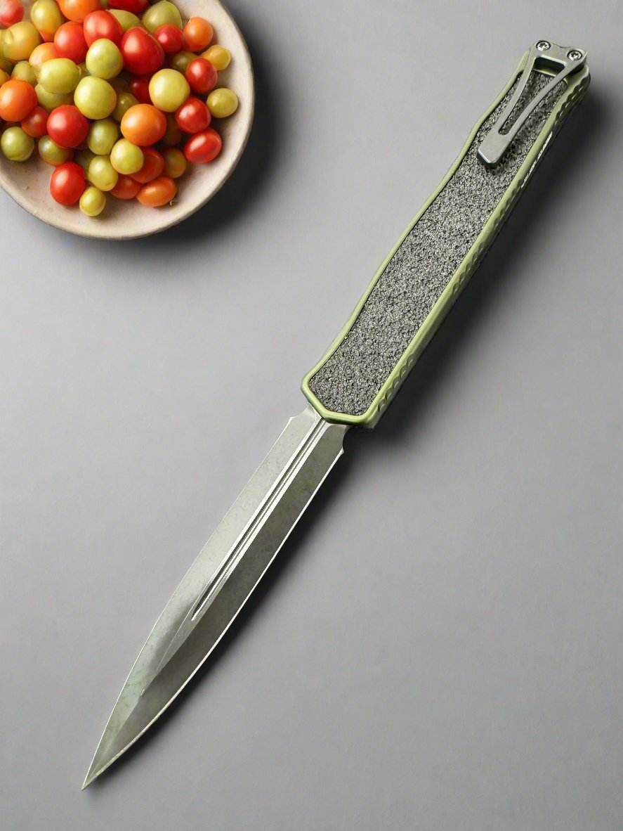 Heretic Knives Cleric II 2 OD Green & DLC Double Edge Magnacut H020-6A-GRN