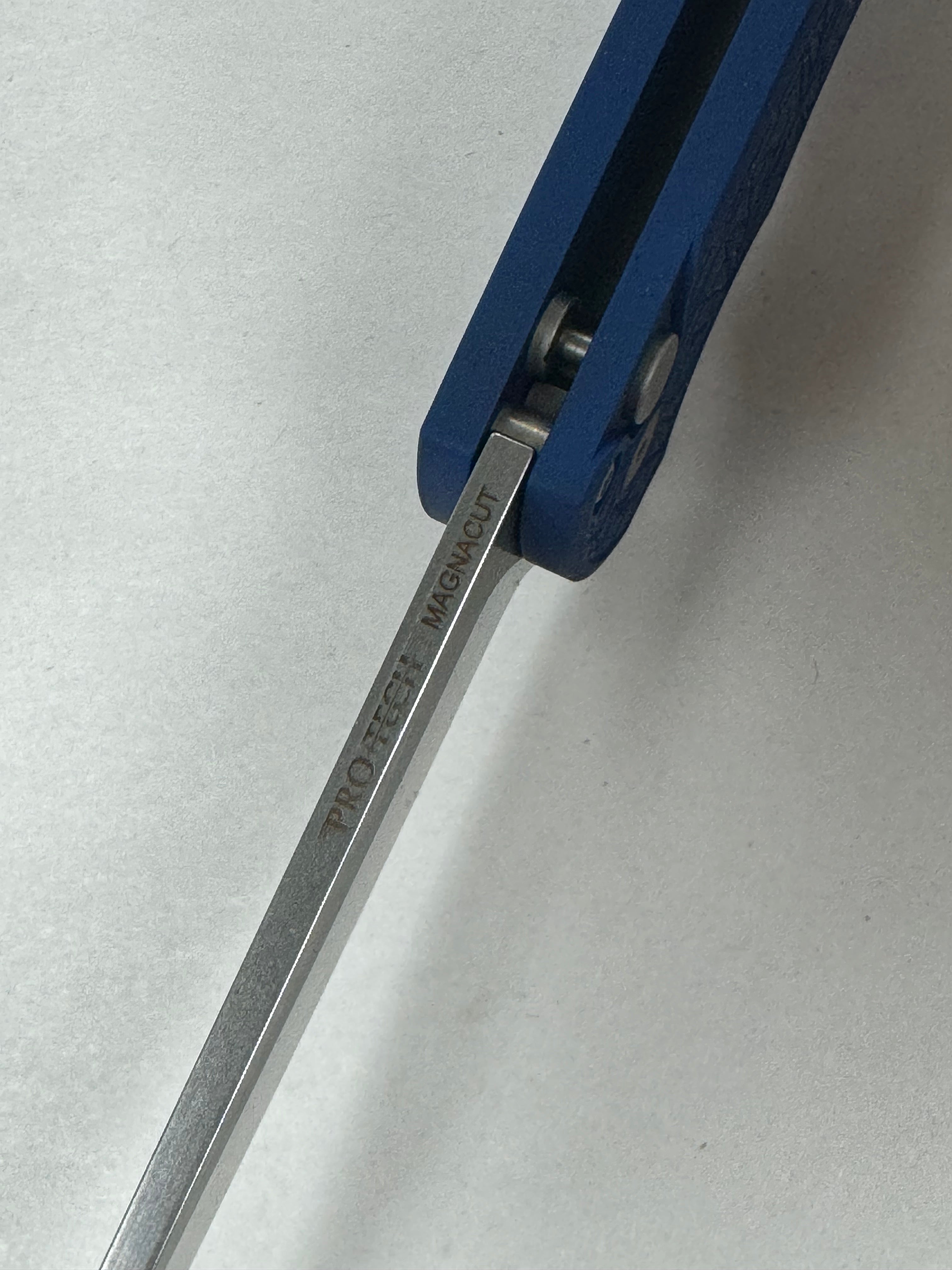 Pro-Tech Malibu Blue Nexus Handle & Stonewash MagnaCut Reverse Tanto Blade 5405-BLUE Nexus