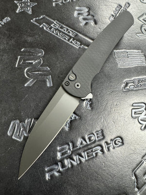 Pro-Tech Malibu 5336 Operator MagnaCut Button Lock Knife Black Aluminum (3.25" DLC)