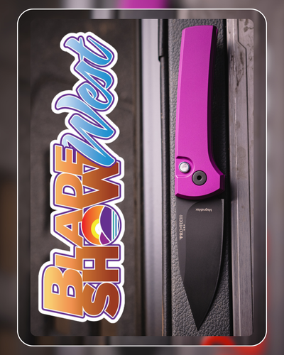 Pro-Tech Scapegoat Compact - Purple Aluminum w/ Black Lip Pearl Button - DLC MagnaMax - BSW26.Scapegoat.1
